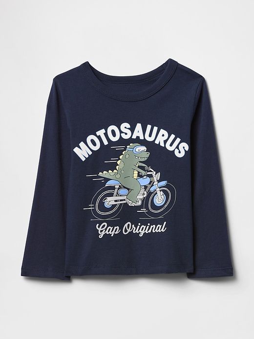 CAMISETA MANGA LONGA GAP - MOTOSAURUS - MENINO