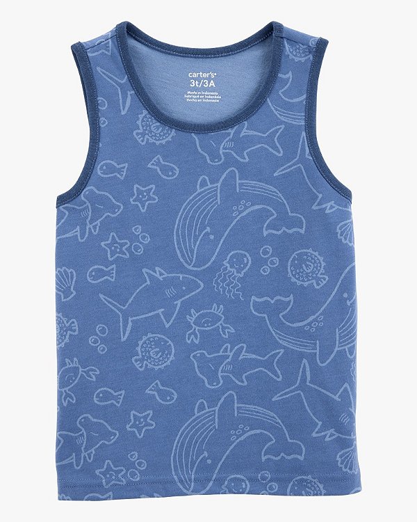 CAMISETA REGATA CARTER'S - PEIXINHOS - MENINO