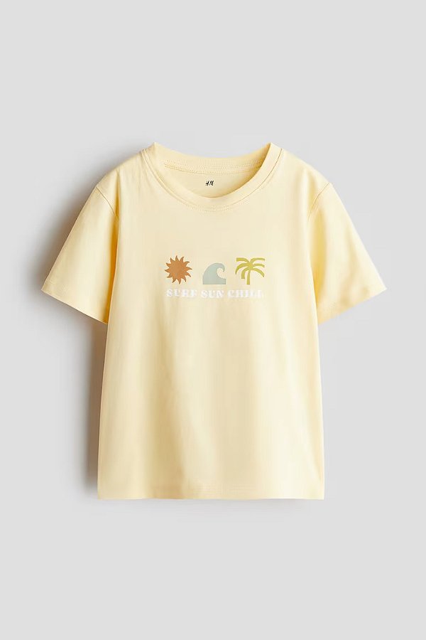CAMISETA MANGA CURTA H&M KIDS - SURF SUN CHILL - MENINO