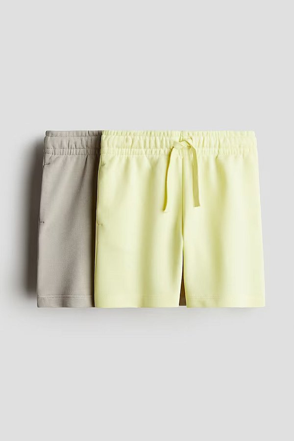 KIT 2 BERMUDAS H&M KIDS - NUDE E AMARELINHA - MENINO