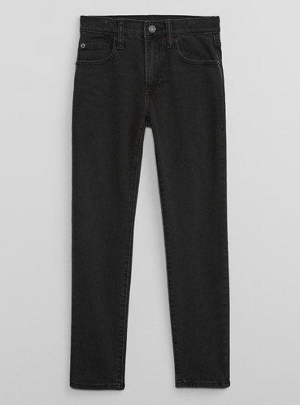CALÇA DENIM GAP KIDS - JEANS PRETA - MENINO