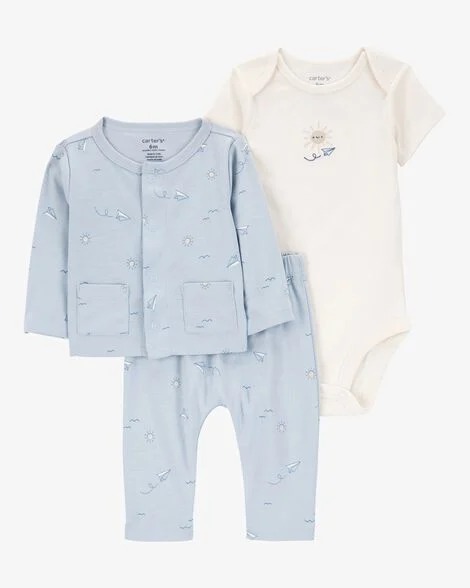 CONJUNTO 3 PEÇAS CARTER'S - SOLZINHO - MENINO
