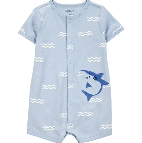 MACACÃO ROMPER CHILD OF MINE by CARTER'S - TUBARÃO - MENINO