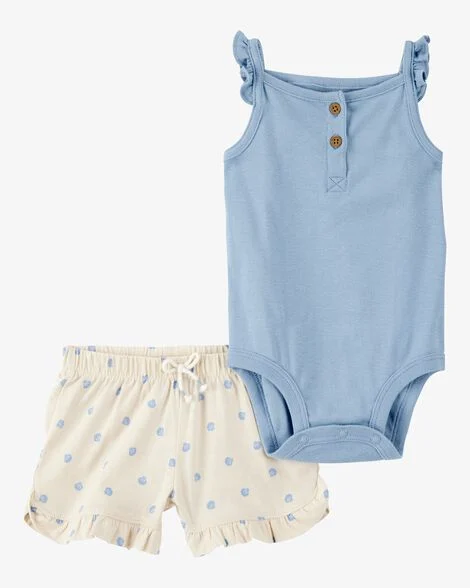 CONJUNTO VERÃO 2 PEÇAS CARTER'S - CONCHINHAS - MENINA