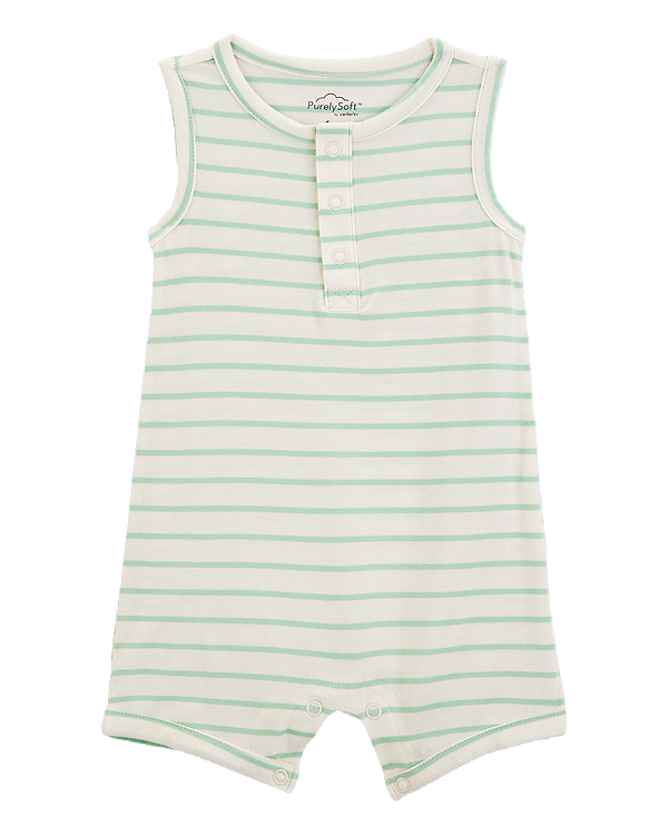 MACACÃO ROMPER PURELYSOFT CARTER'S - LISTRADINHO - MENINO