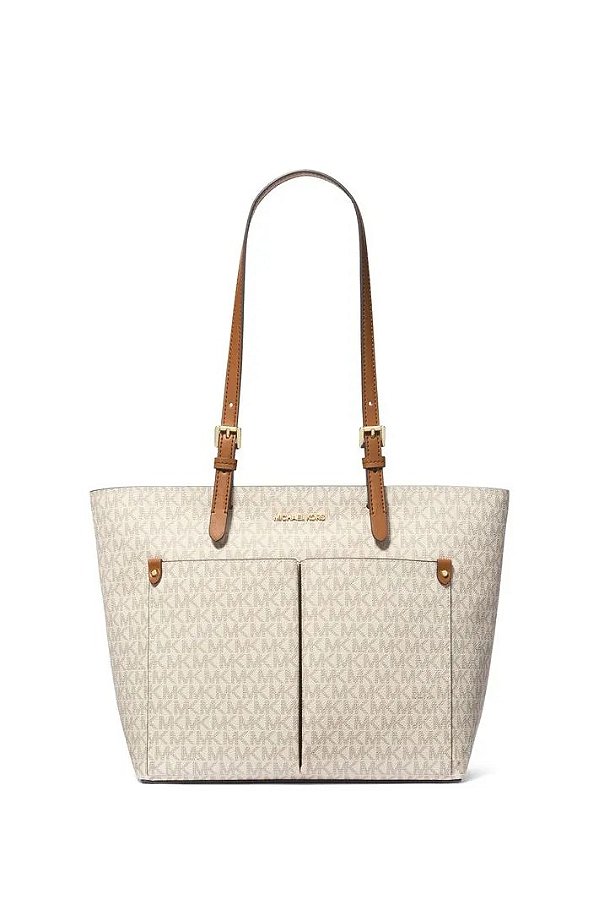 BOLSA TOTE MÉDIA MICHAEL KORS - LOGO VANILLA
