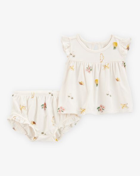 CONJUNTO 2 PEÇAS PURELYSOFT CARTER'S - TROPICAL - MENINA