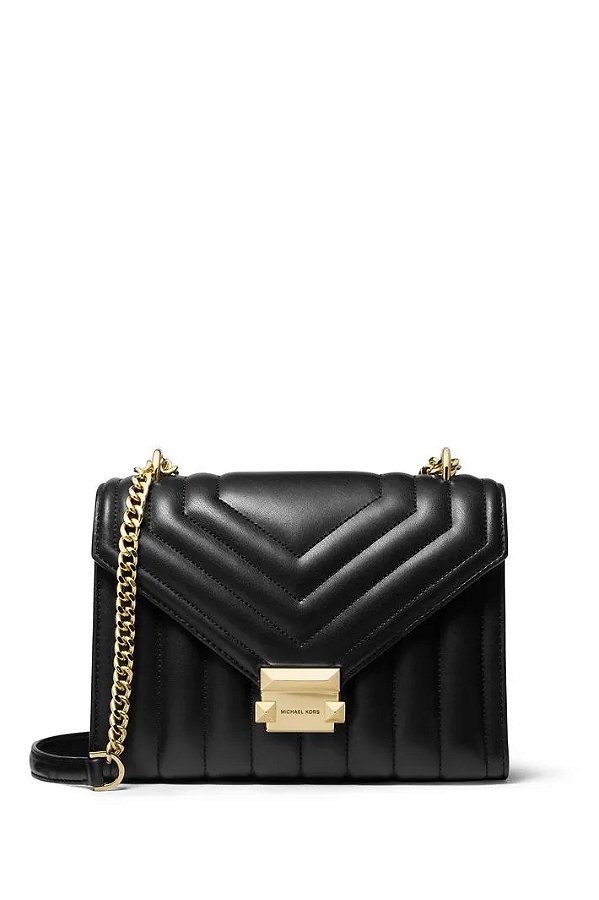 BOLSA DE OMBRO WHITNEY MÉDIA MICHAEL KORS - BLACK