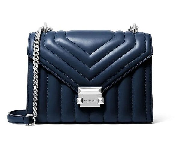 BOLSA DE OMBRO WHITNEY MÉDIA MICHAEL KORS - NAVY