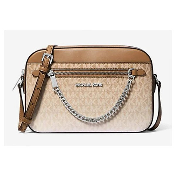 BOLSA TRANSVERSAL JET SET MICHAEL KORS - LOGO COFFEE