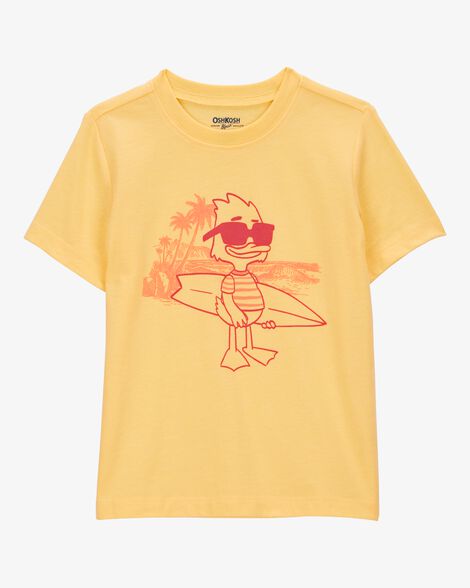 CAMISETA MANGA CURTA OSHKOSH - PATINHO SURFISTA - MENINO