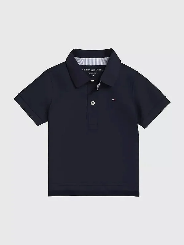 CAMISETA MANGA CURTA POLO TOMMY HILFIGER - AZUL MARINHO - MENINO