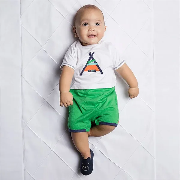 MACACÃO ROMPER GREEN BABY - BRINCADEIRA VERDE - MENINO
