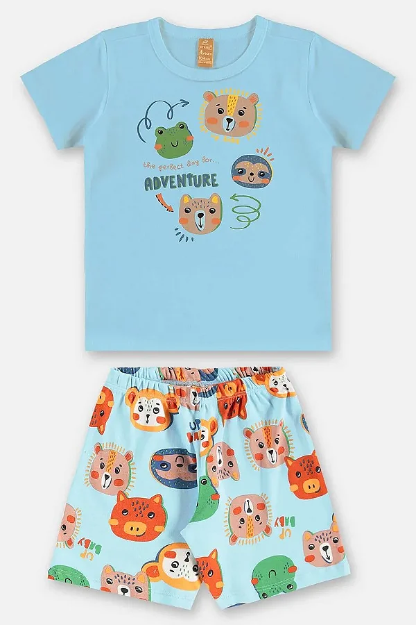PIJAMA 2 PEÇAS UP BABY KIDS - ADVENTURE - MENINO