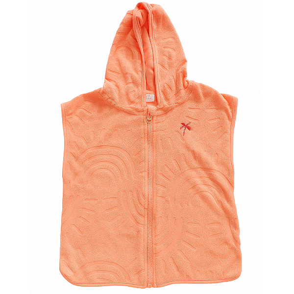 PONCHO ATOALHADO PRIMARK - SALMÃO - MENINA