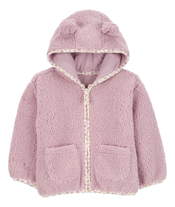 CASACO PELUCIADO CARTER'S - URSINHO ROXO - MENINA