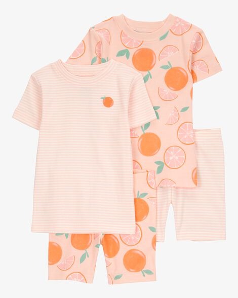 PIJAMA 4 PEÇAS CARTER'S - LARANJINHA - MENINA