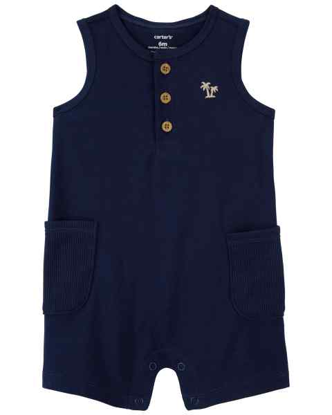 MACACÃO ROMPER CARTER'S - COQUEIRO AZUL - MENINO