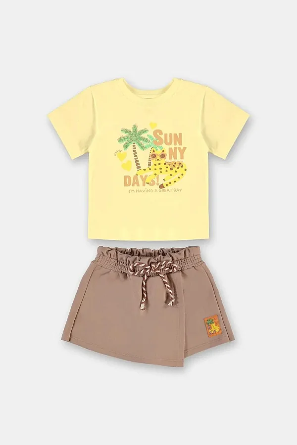 CONJUNTO VERÃO 2 PEÇAS UP BABY KIDS - SUNNY DAY - MENINA