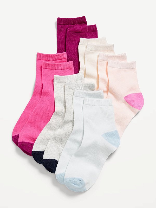 KIT 6 MEIAS OLD NAVY - COLORIDA - MENINA