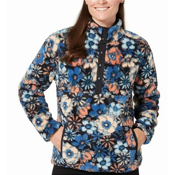 CASACO FLEECE HURLEY - FLORAL - FEMININO