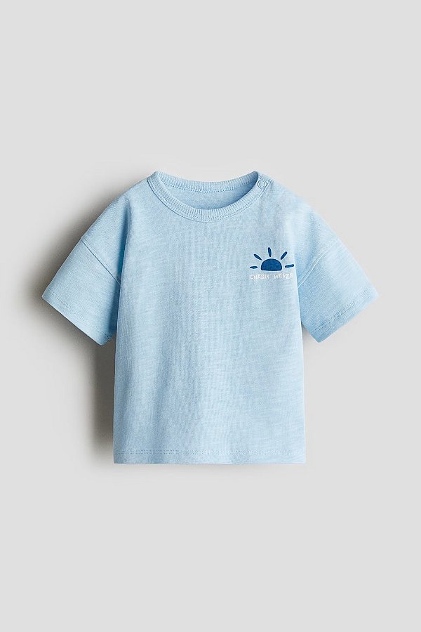 CAMISETA MANGA CURTA H&M - SOL AZUL - MENINO