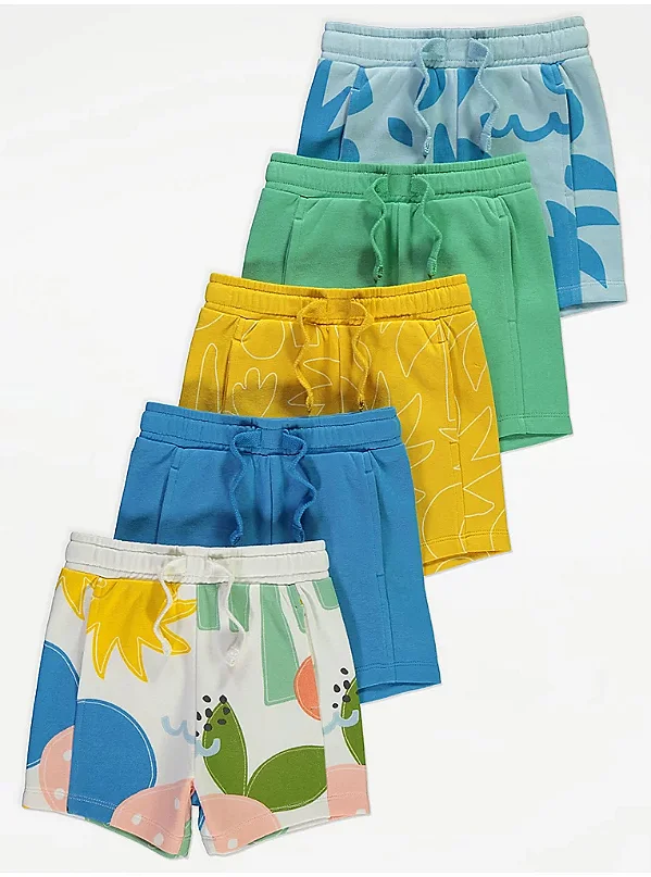 KIT 5 BERMUDAS GEORGE BABY - COLORS BASIC - MENINO