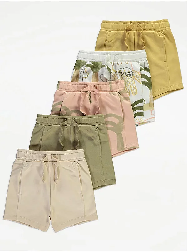 KIT 5 BERMUDAS GEORGE BABY - DIVERSOS BASIC - MENINO