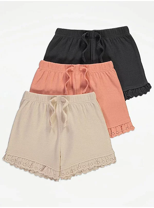 KIT 3 BERMUDAS GEORGE BABY - BASIC - MENINA