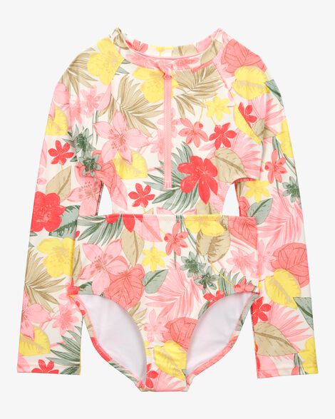 MAIÔ MODA PRAIA CARTER'S - FLORAL - PROTEÇÃO UV50+ - MENINA