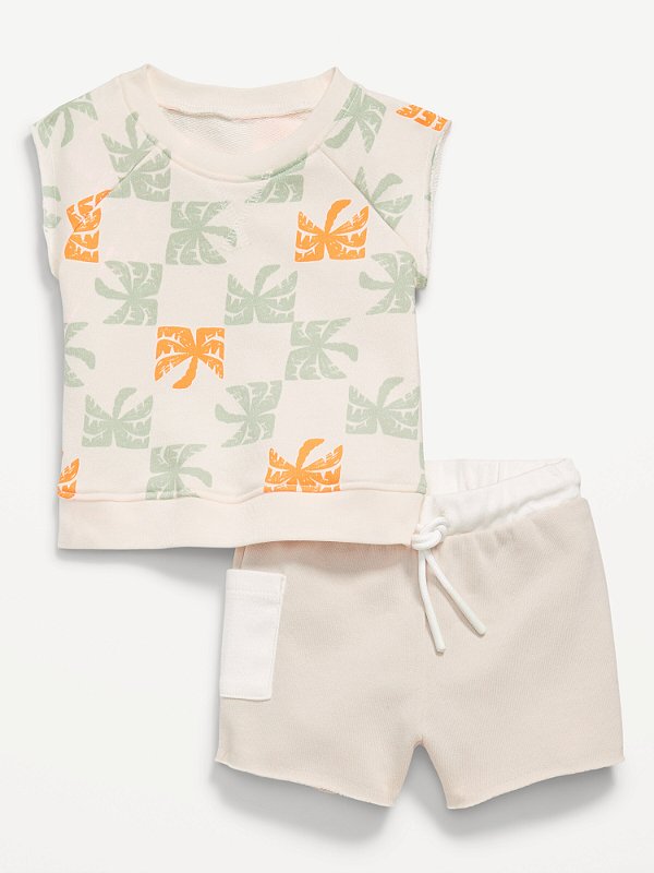 CONJUNTO VERÃO 2 PEÇAS OLD NAVY - COQUEIROS - MENINO