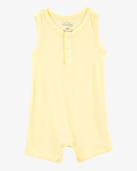 MACACÃO ROMPER PURELYSOFT CARTER'S - AMARELINHO - UNISSEX