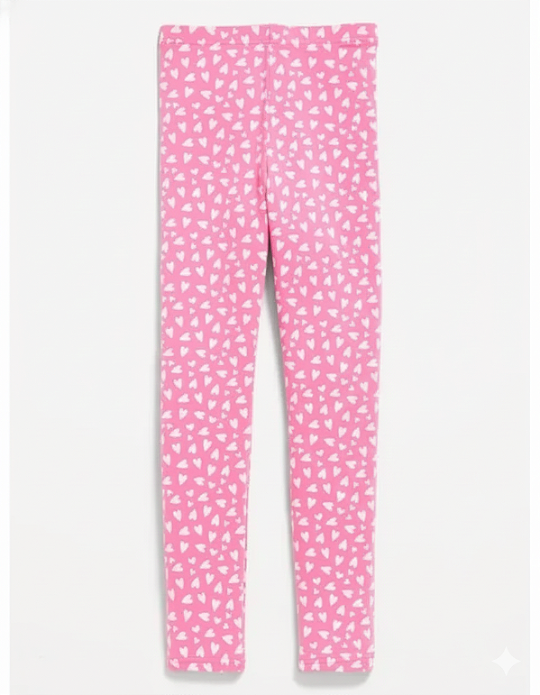 CALÇA LEGGING OLD NAVY - CORAÇÕES PINK - MENINA