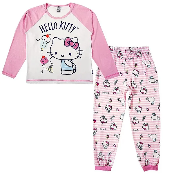 PIJAMA 2 PEÇAS TIP TOP - HELLO KITTY - FEMININO