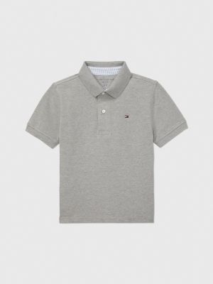 CAMISETA MANGA CURTA POLO TOMMY HILFIGER - CINZA - MENINO