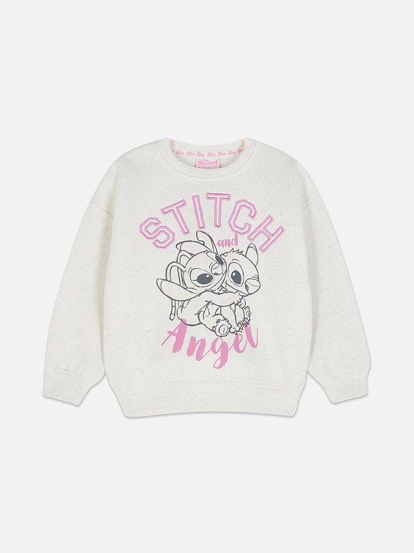 MOLETINHO FLANELADO PRIMARK DISNEY - STITCH E ANGEL - MENINA