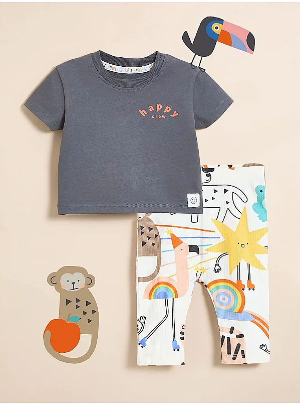 CONJUNTO 2 PEÇAS GEORGE BABY - HAPPY - MENINO