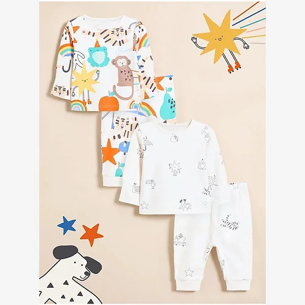 PIJAMA 4 PEÇAS GEORGE BABY - BICHINHOS - MENINO