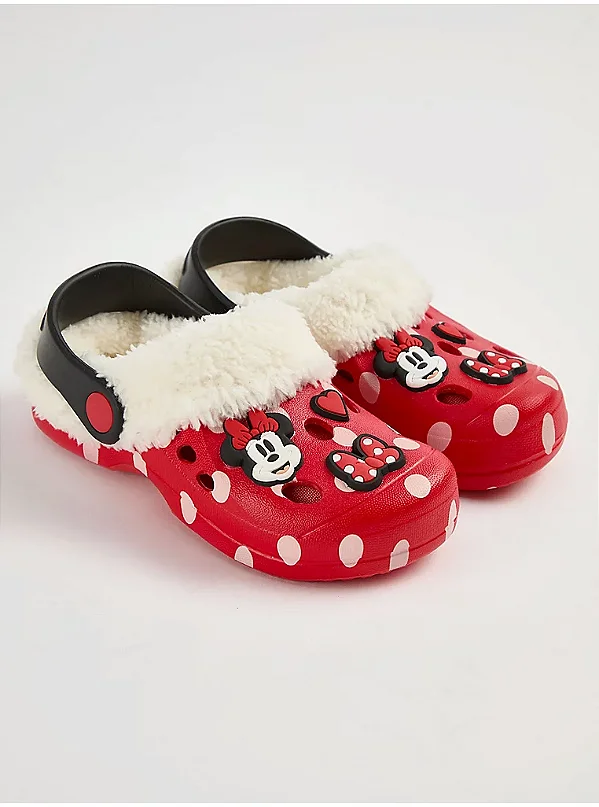 SANDÁLIA BABUCHE FORRADA GEORGE BABY DISNEY - MINNIE - MENINA