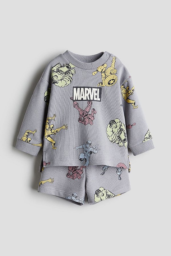 CONJUNTO VERÃO 2 PEÇAS H&M MARVEL - HERÓIS - MENINO