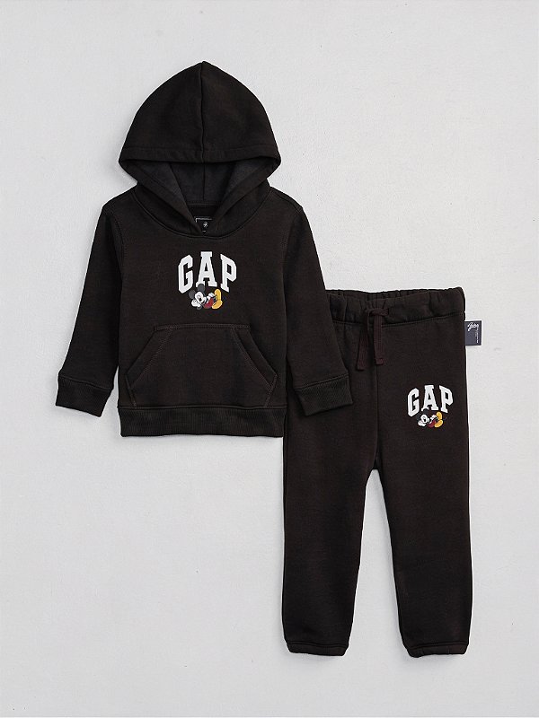 CONJUNTO FLANELADO 2 PEÇAS GAP - MICKEY PRETO - MENINO