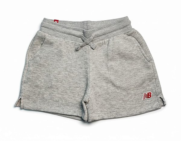 BERMUDA MOLETOM FLANELADO NEW BALANCE - CINZA - MENINO
