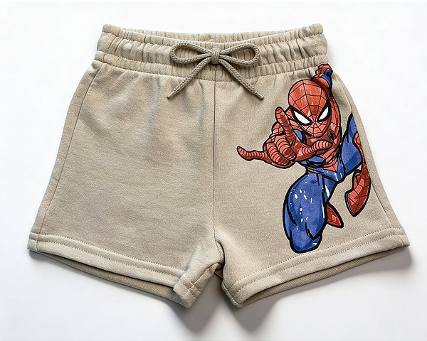 BERMUDA MOLETOM GEORGE MARVEL - SPIDER MAN - MENINO