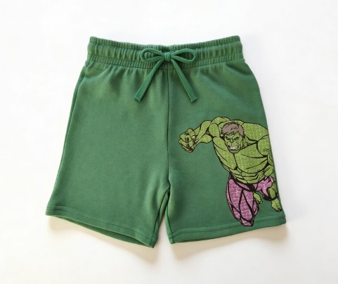 BERMUDA MOLETOM GEORGE MARVEL - HULK - MENINO