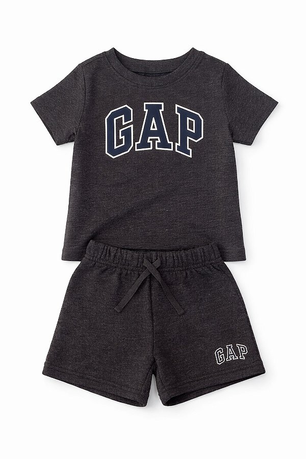 CONJUNTO VERÃO 2 PEÇAS GAP - GRAFITE - MENINO