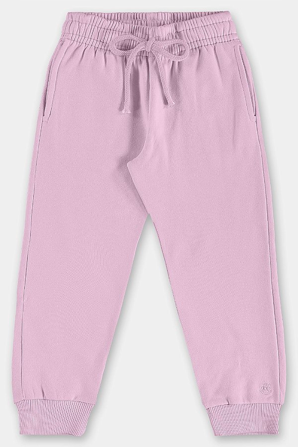 CALÇA MOLETOM FLANELADO UP BABY - ROSA - MENINA