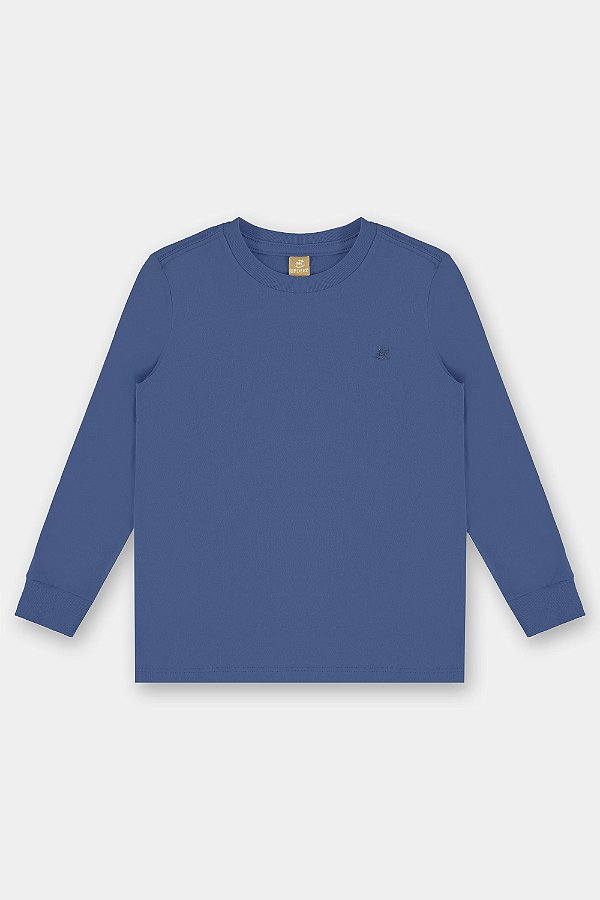 CAMISETA MANGA LONGA UP BABY - AZUL - MENINO