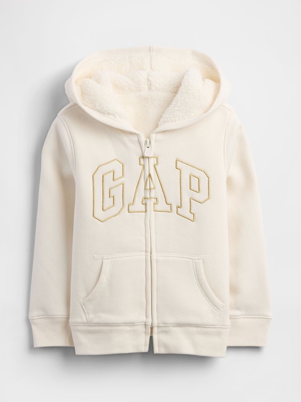 MOLETOM FORRADO GAP - CREME - MENINA