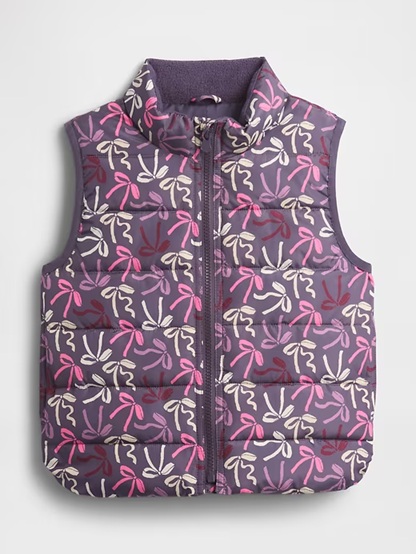 COLETE PUFF GAP - LACINHOS ROXO - MENINA