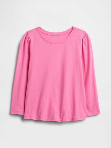 CAMISETA MANGA LONGA GAP - ROSA - MENINA